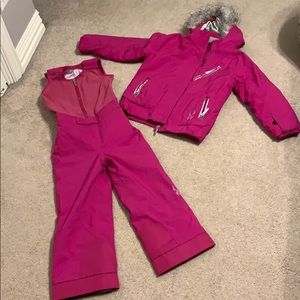 Little girls’ Spyder matching ski set
